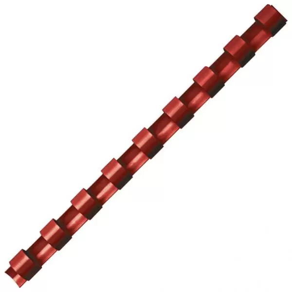 Plastična spirala ovalna 25mm 50kom crvena FELLOWES