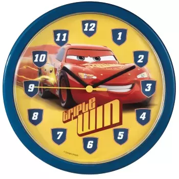 Zidni dečiji sat Cars Hama