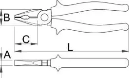 Kombinovana kle&scaron;ta 406/4G 180mm UNIOR