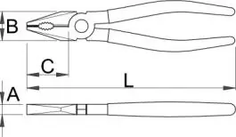 Kombinovana kle&scaron;ta 406/4P 200mm UNIOR