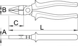 Elektrokombinovana Kle&scaron;ta 420 VDE BI 1.000V UNIOR