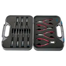 Garnitura elektroničarskih kle&scaron;ta i odvijača u koferu 1093 UNIOR