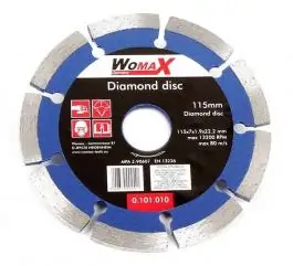 Dijamantska ploča rezna 115mm segmentna Womax