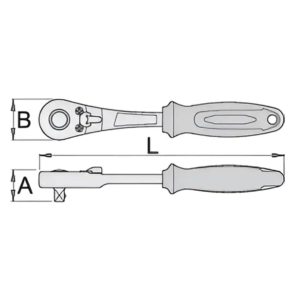 Čegrtaljka dvosmerna, prihvat 1/2" 190.1/1ABI UNIOR