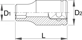 Ključ nasadni sa unutra&scaron;njim TX profilom, prihvat 3/8" 237/1 E11 UNIOR