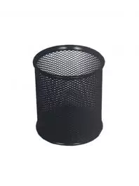 Žičana kutija za olovke siva okrugla