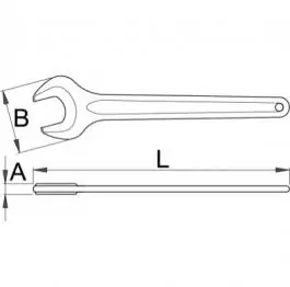 Ključ viljuškasti jednostrani 117/4 34mm UNIOR