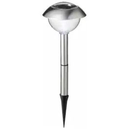 Solarna lampa DOME nerđajući čelik