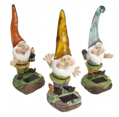 Solarna lampa MORGANITE fiberston plavi patuljak