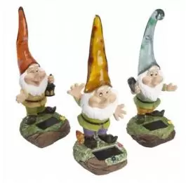 Solarna lampa MORGANITE fiberston plavi patuljak