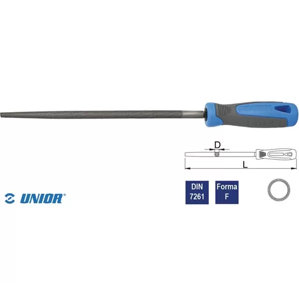 Turpija za metal okrugla 200mm fina 763HS UNIOR
