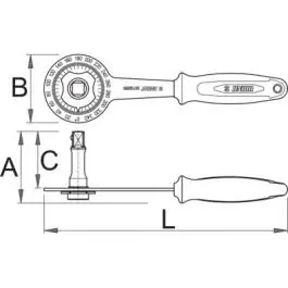 Alat za zatezanje vijaka sa pokazivačem ugla 2213/2BI UNIOR