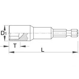 Nastavak-bits sa nasadnim ključem  188.10A 13mm UNIOR