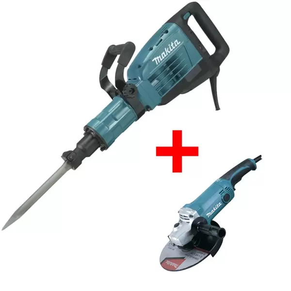 Elektropneumatski čekić-štemarica HM1307C MAKITA + brusilica GA9050