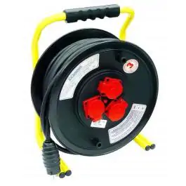 Kablovska motalica na PVC bubnju sa gumenim kablom 16 A 250V 50m profi Commel