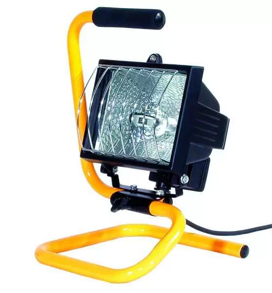 Halogeni reflektor sa stalkom i zaštitnom mrežom IP44 500W Commel