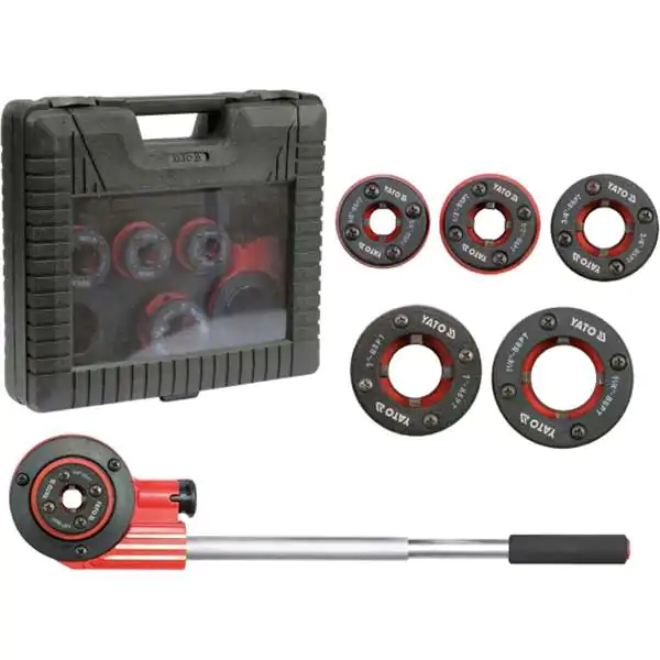 Garnitura nareznica za cevi Yato 1/4 do 5/4 inča, 7 delova