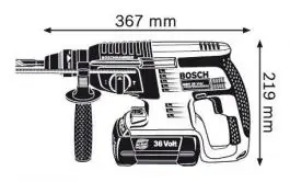 Akumulatorski kombinovani čekić za bu&scaron;enje GBH 36 V-LI BOSCH
