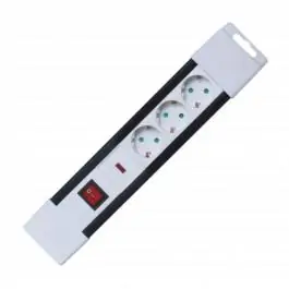 Produžni kabli sa 3 utičnice i prekidačem 2m sa za&scaron;titom NVP03K/WH