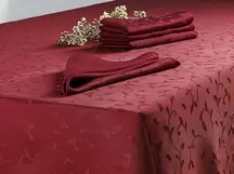 Stolnjak TIKA 140x280cm + 12 salveta - bordo