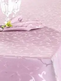 Stolnjak TIKA 140x180cm + 8 salveta - pink