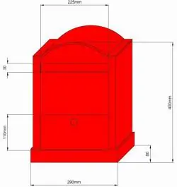 Poštansko sanduče od livenog aluminijuma