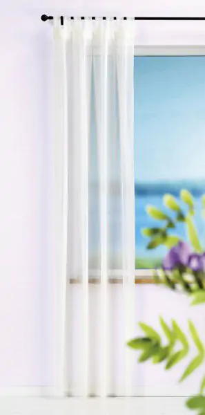 Zavesa TENNIE 145x245cm bela