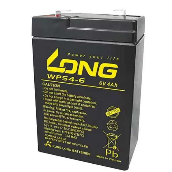 Baterija Long WP4-6 6V 4Ah Kung Lon
