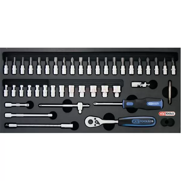 Set nasadnih ključeva 1/4" 46 kom. KS TOOLS