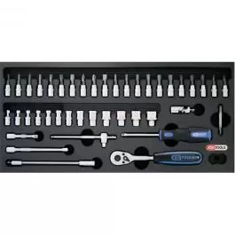 Set nasadnih ključeva 1/4" 46 kom. KS TOOLS