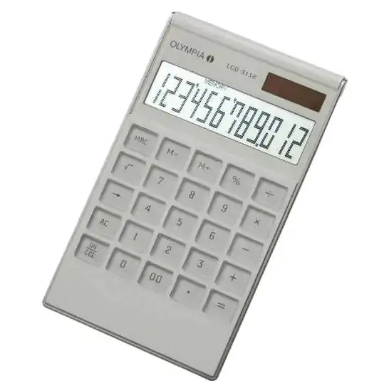 Kalkulator komercijalni 12mesta LCD-3112 beli OLYMPIA