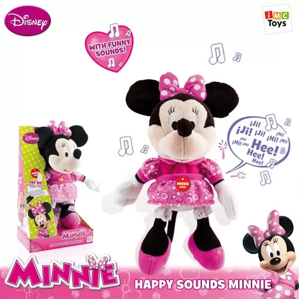 Pliš Happy Sounds Minnie  IMC Toys