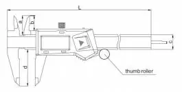 Pomično-digitalno merilo - &scaron;ubler 150mm INSIZE