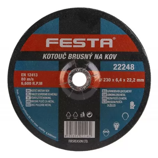 Brusna ploča za metal 230x6.4x22.2 FESTA