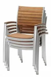 Baštenska stolica VERMONT FSC tvrdo drvo/aluminijum