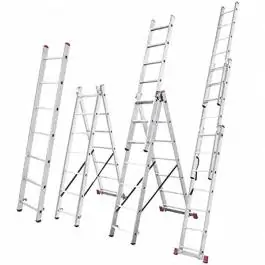 Merdevine aluminijumske sa funkcijom stepenika 3x7 Corda Krause