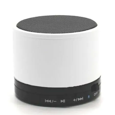 Bluetooth zvučnik sa punjivom baterijom beli BTS-21 Denver