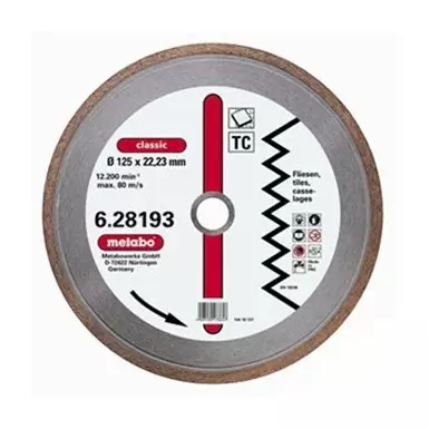Dijamantski disk za keramičke pločice Classic 125mm Metabo