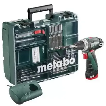 Akumulatorska bušilica odvijač PowerMaxx BS Set Mobile Workshop METABO