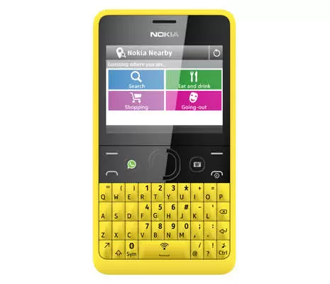 Mobilni telefon Asha 210 SS žuti Nokia
