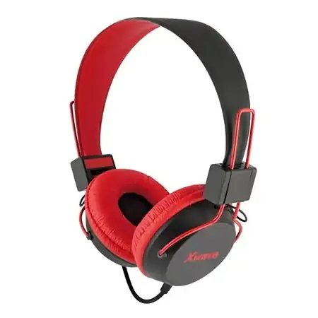 Slušalice stereo/Mic & Volume control on cable, blister Red XWAVE