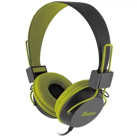 Slušalice stereo/Mic & Volume control on cable, blister Yellow XWAVE