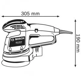 Ekscentar brusilica  GEX 125 AC BOSCH