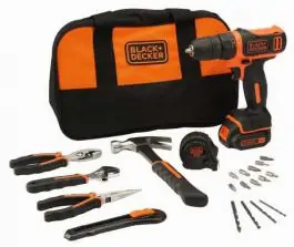 Akumulatorska bu&scaron;ilica set BDCDD12HTSA Black & Decker