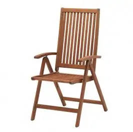 Podesiva baštenska stolica 7 pozicija tvrdo drvo