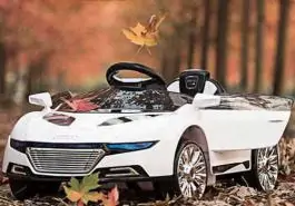 Auto na baterije za decu sa daljinskim upravljačem 219 beli