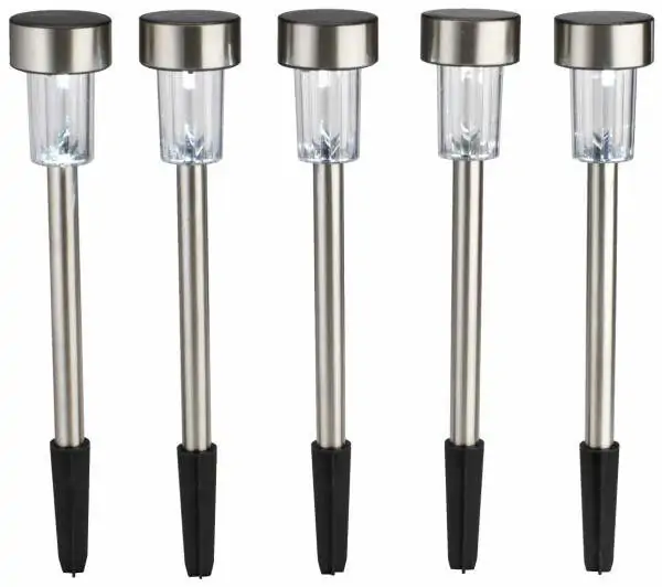 Solarna lampa TOPAZ nerđajući čelik 5kom/p