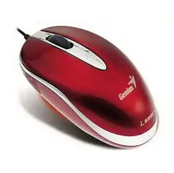Miš Notebook Mini Traveler USB Red Genius