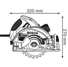 Ručna kružna testera GKS 65 GCE BOSCH u L-Boxu