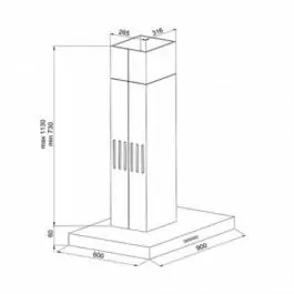 Kuhinjski aspirator CS11-X 41HHM OPERA ISLAND